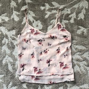 Forever 21 chiffon floral cami/tank